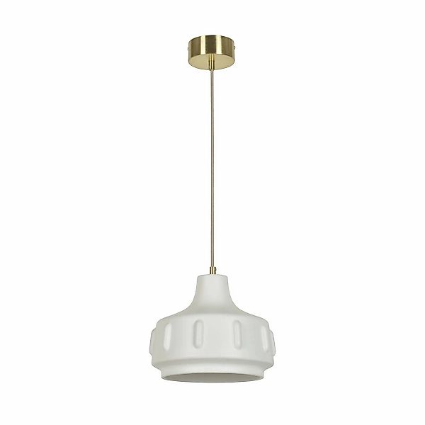 MARKET SET Pendellampe Jimmy, Ø 25 cm, weiß, Keramik günstig online kaufen