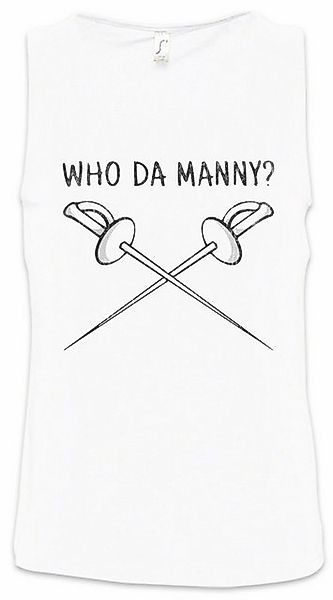 Urban Backwoods Tanktop Who Da Manny? Ärmelloses T-Shirt Modern Fun Family günstig online kaufen