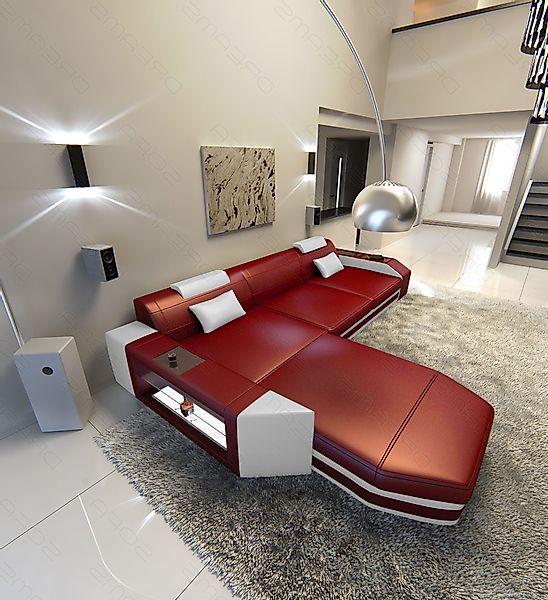 Sofa Dreams Ecksofa Ledersofa Prato L günstig online kaufen