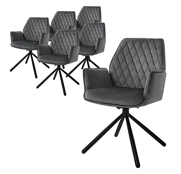 ML-DESIGN Polsterstuhl Drehstuhl mit Armlehne & Rückenlehne Ergonomische mi günstig online kaufen