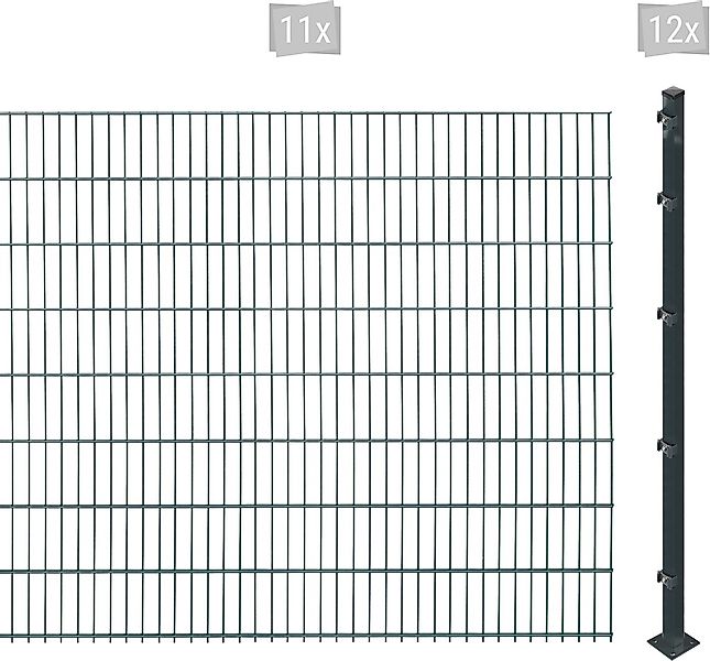 Arvotec Doppelstabmattenzaun "ESSENTIAL 163 zum Aufschrauben", Zaunhöhe 163 günstig online kaufen