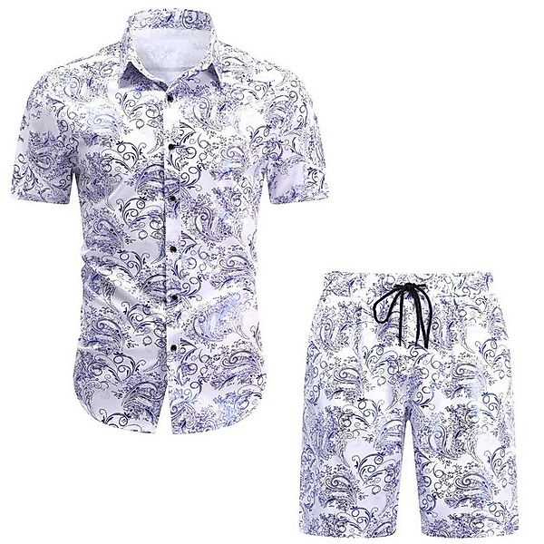 Allthemen Shirt & Hose (Set, Kurzarmhemd & kurze Hose) Freizeitset Kurzarmh günstig online kaufen