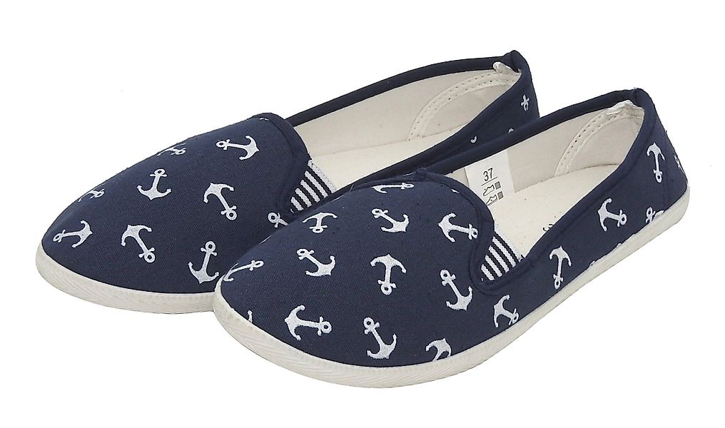 dynamic24 Slipper Damen Canvas Sneaker Slip günstig online kaufen
