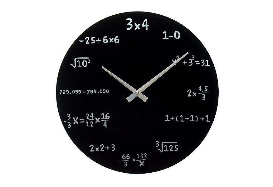 Out of the Blue Wanduhr Mathe Wanduhr in schwarz günstig online kaufen