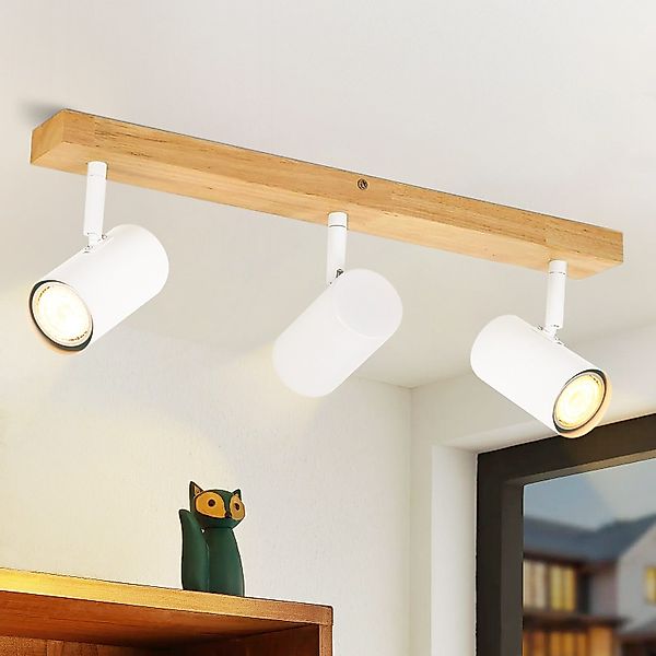 Nettlife Deckenstrahler Holz 1/2/3 Flammig Deckenspots günstig online kaufen
