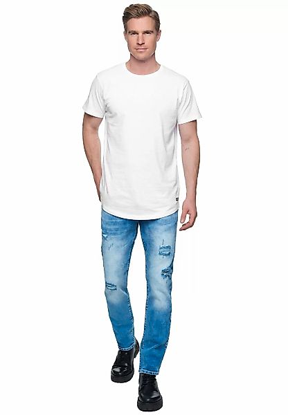 Rusty Neal Straight-Jeans "ODAR", Mit farblich abgesetzten Ziernähten günstig online kaufen