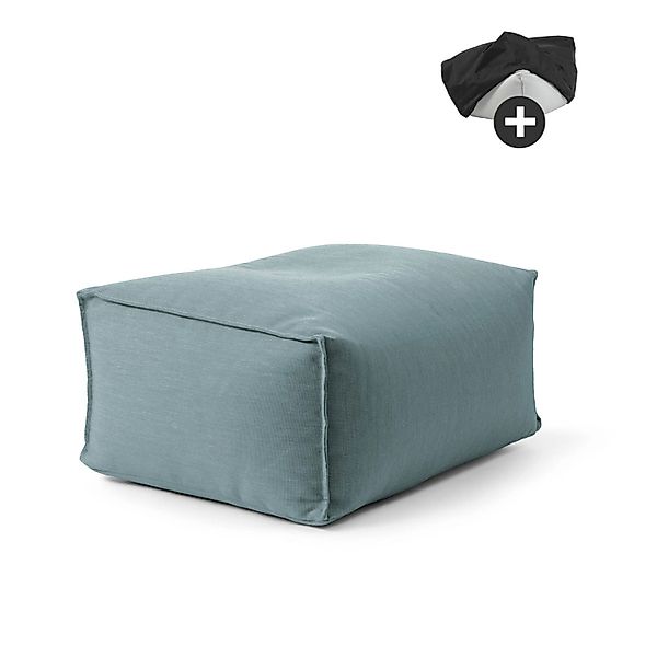 mokebo Outdoor Pouf mit Schutzhülle Der Ruhepouf für Balkon & Garten Sitzho günstig online kaufen