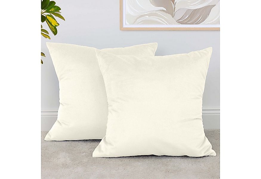 Amilian Dekokissen 2er Set - Kissen mit Füllung und Bezug - Sofakissen, Zie günstig online kaufen
