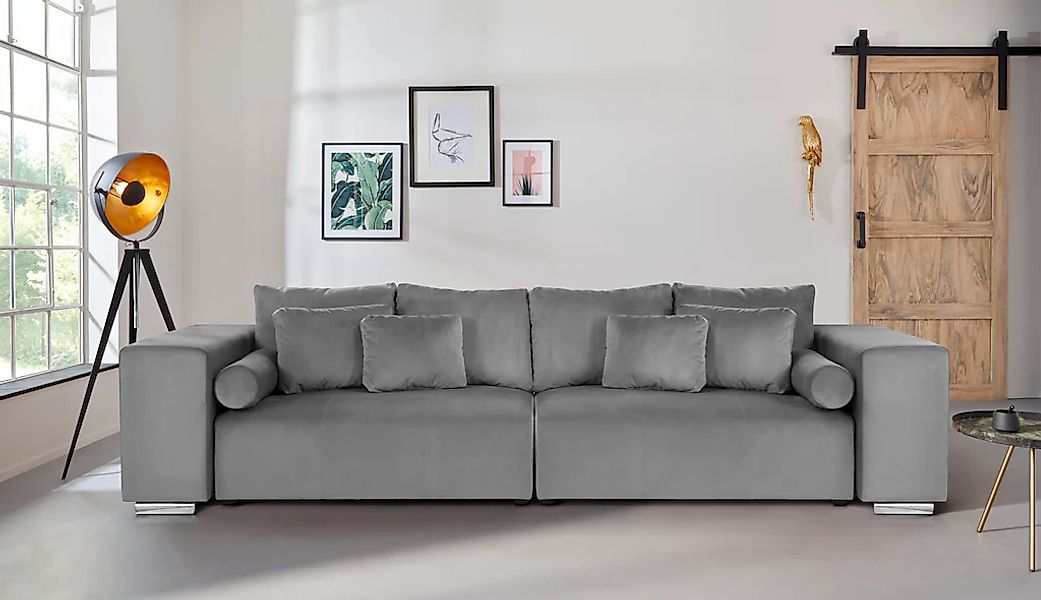 INOSIGN Big-Sofa "Aliya", incl. Bettfunktion und Bettkasten, Breite 290 cm, günstig online kaufen