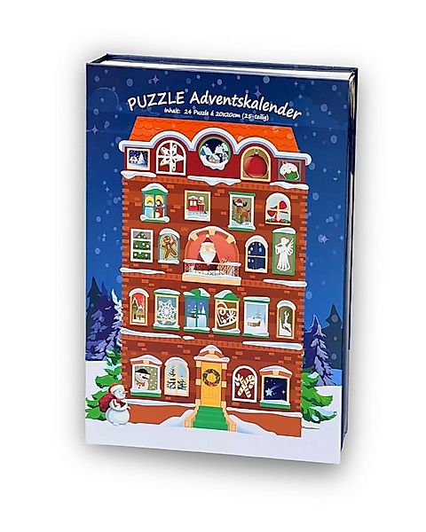 Close Up Dekoobjekt Adventskalender mit 24 Puzzles (je 25 Puzzleteile, 20 x günstig online kaufen