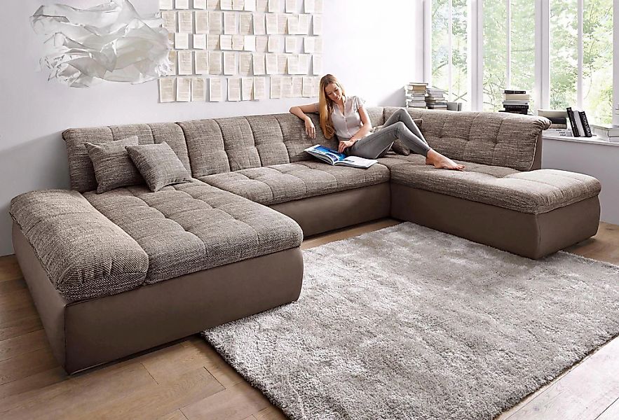DOMO collection Wohnlandschaft "Moric U-Form auch in Cord", im XXL-Format, günstig online kaufen