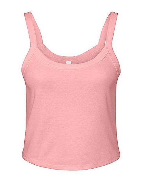 Bella + Canvas Crop-Top 1er/2er Pack - Kurzes Spaghetti Träger Top / Spaghe günstig online kaufen
