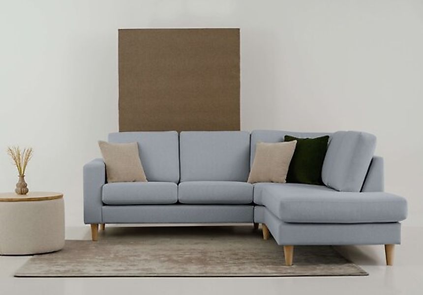 andas Ecksofa »Tvinno«, im skandinavischen Stil, L-Form, mit Massivholzfüße günstig online kaufen