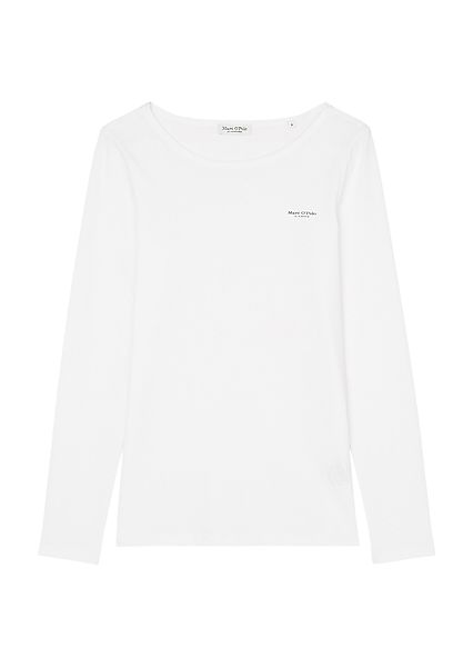 Marc O'Polo Langarmshirt mit Label-Print in günstig online kaufen