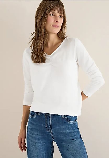 Basic Shirt mit Raffung günstig online kaufen