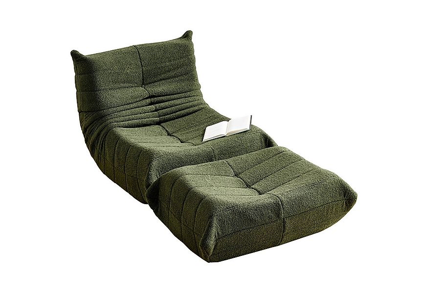 OKWISH Sofa Wohnzimmer Sofa, Loungesof, Teddyfleece+Schaumstoff mit hoher D günstig online kaufen
