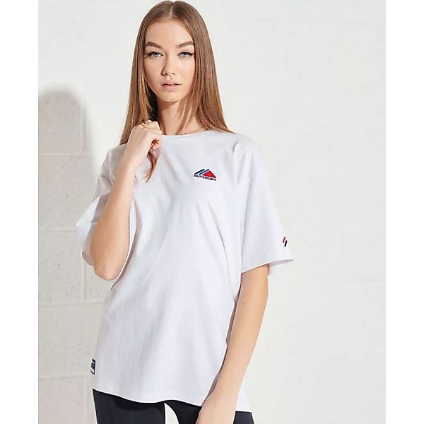 Superdry Mountain Sport Embroidered Kurzarm T-shirt S Optic günstig online kaufen