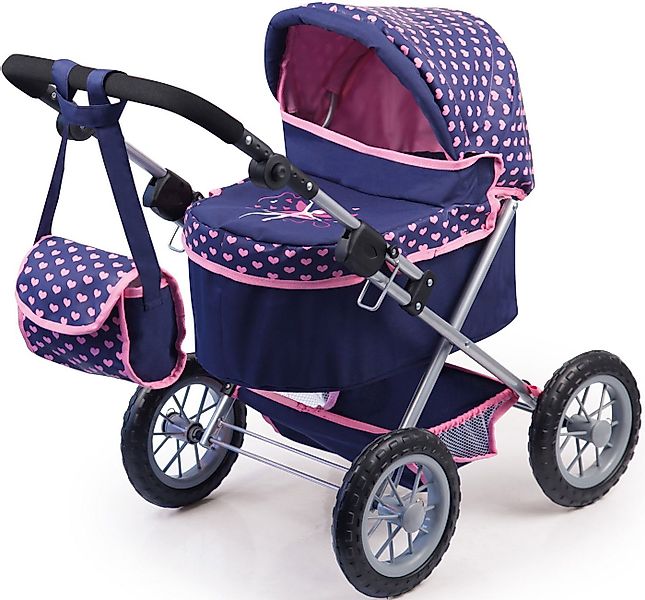 Bayer Puppenwagen Trendy, dunkelblau, mit Wickeltasche günstig online kaufen