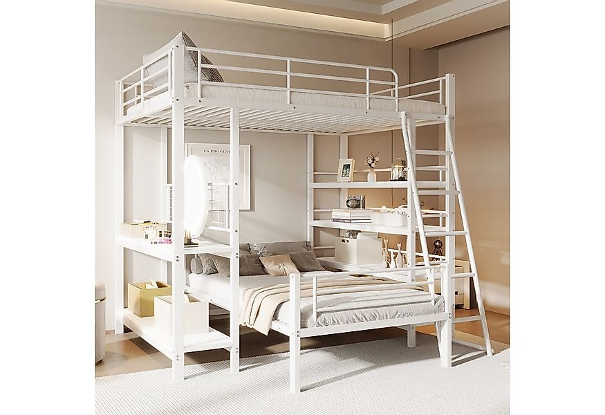 Flieks Etagenbett, Metallbett 140x200cm mit trennbarem Unterbett 90x200cm & günstig online kaufen