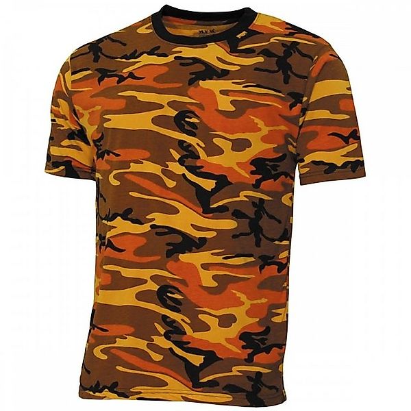 MFH T-Shirt US T-Shirt, "Streetstyle", orange-camo, 140-145 g/m² - L (1-tlg günstig online kaufen