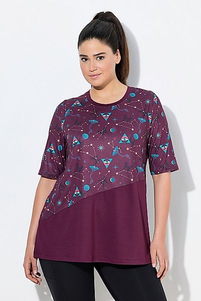 Ulla Popken T-Shirt Funktionsshirt A-Linie Rundhals Halbarm recycelt günstig online kaufen