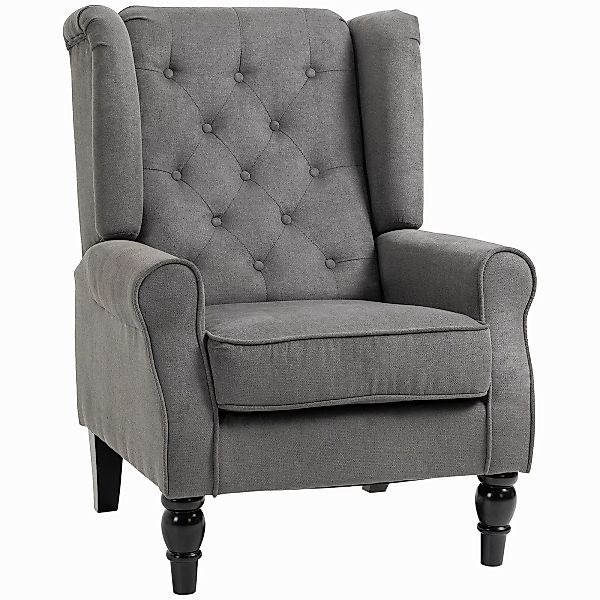 HOMCOM Sessel Einzelsessel, Akzentsessel mit Tufting günstig online kaufen