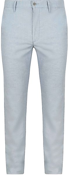 Alberto Lou Chinohose Mix Leinen Hellblau  - Größe W 33 - L 32 günstig online kaufen