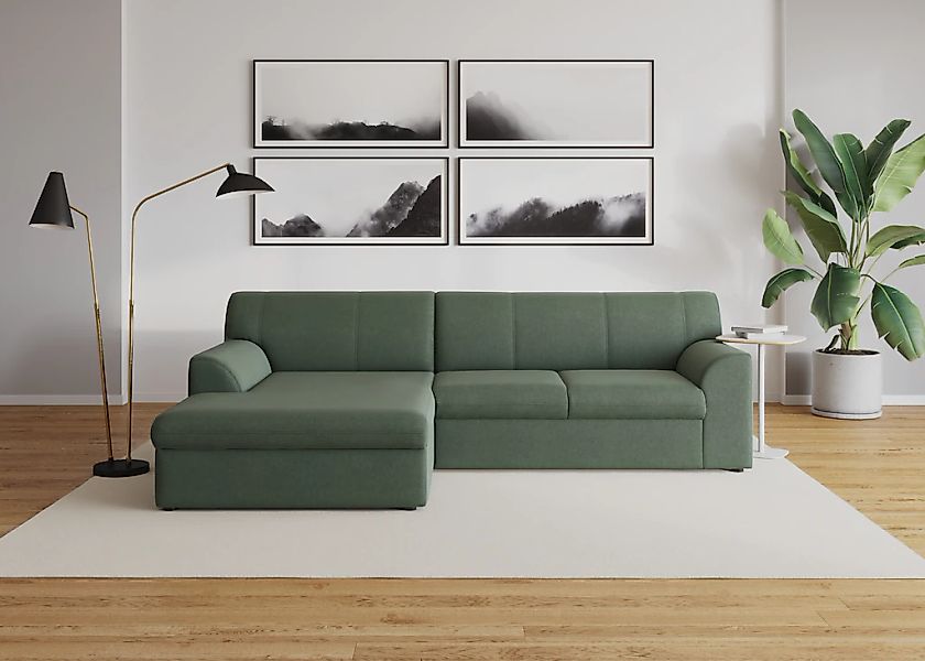 DOMO collection Ecksofa "Topper, elegant und zeitlos, kompaktes Stellmaß 24 günstig online kaufen