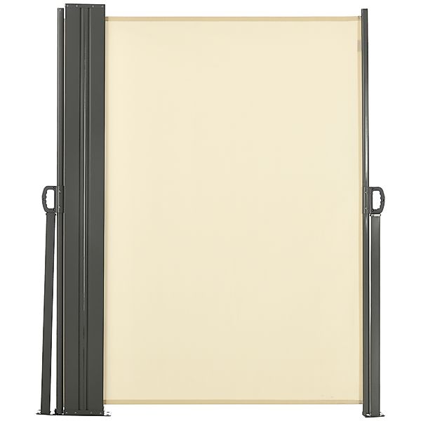 Outsunny Doppelter seitlicher ausziehbarer Sichtschutz Store 6L x 1,80H m P günstig online kaufen