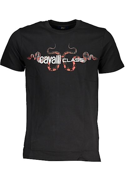 Cavalli Class T-Shirt Herren Kurzarm-T-Shirt Schwarz günstig online kaufen