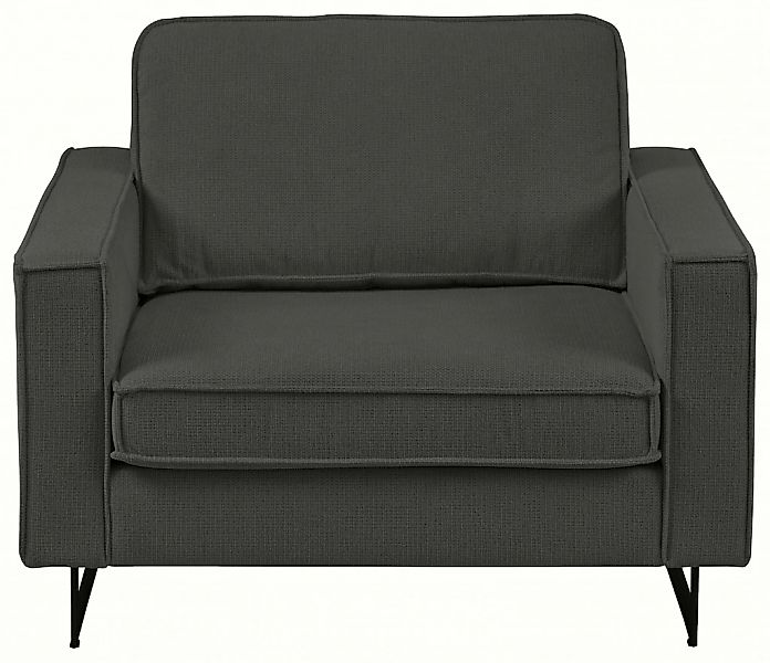 PLACES OF STYLE Loveseat »Pinto 105 cm, Cord, Chenille, Lederoptik« mit Ked günstig online kaufen