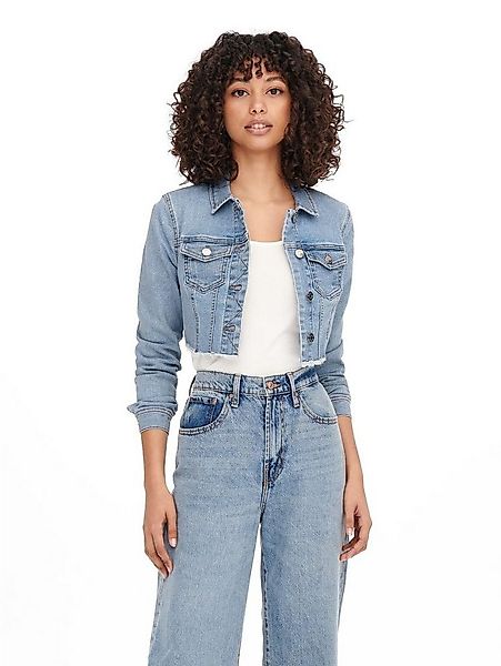 ONLY Jeansjacke Cropped Kurze Denim ONLWONDER ONLWONDER LS CROPPED DNM JACK günstig online kaufen