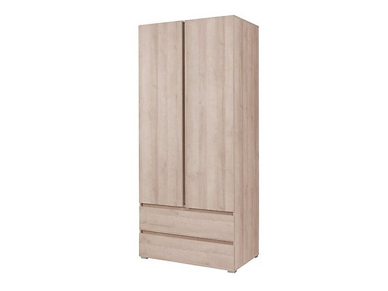 MOEBLO Kleiderschrank MOON M02 (mit 2 Drehtüren & 2 Schubladen – Moderner S günstig online kaufen