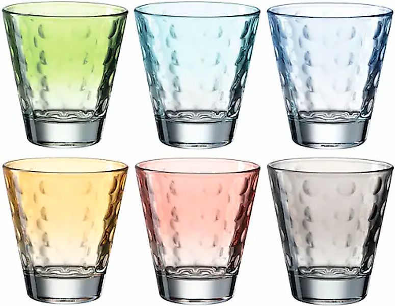 LEONARDO Gläser-Set »OPTIC«, (Set, 6 tlg.), 215 ml, 6-teilig günstig online kaufen