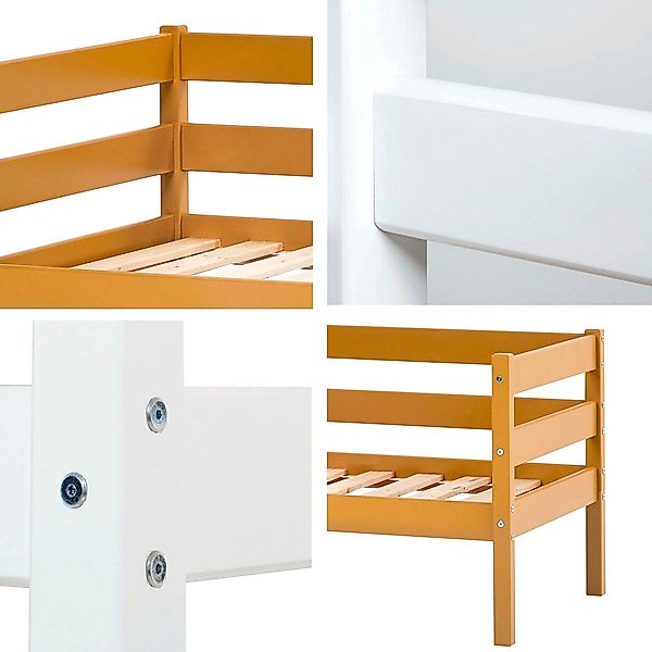 Hoppekids Einzelbett "ECO Comfort Kinderbett, Kiefer Massivholz, Jugendbett günstig online kaufen