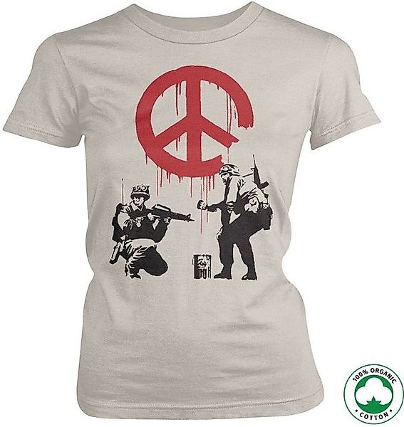 Hybris T-Shirt Soldiers Painting CND Sign Organic Girly Tee günstig online kaufen