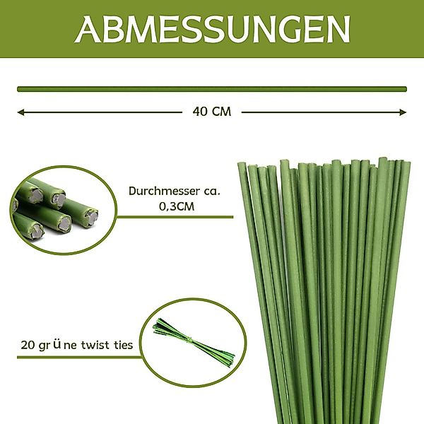 Kaket Rankhilfe Pflanzenstütze 40CM, 20 Stück günstig online kaufen