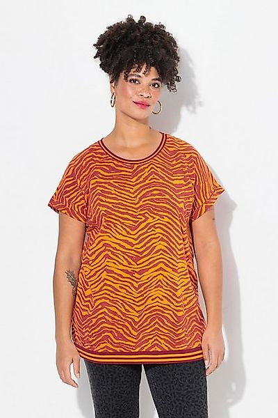 MIAMODA T-Shirt T-Shirt oversized Zebra Rundhals günstig online kaufen