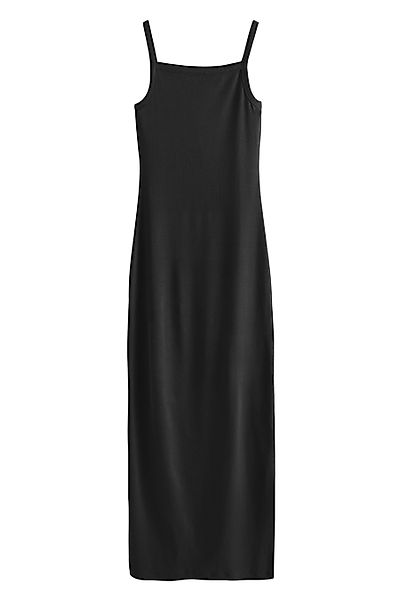 Next Trägerkleid Geripptes Maxikleid mit schmalen günstig online kaufen