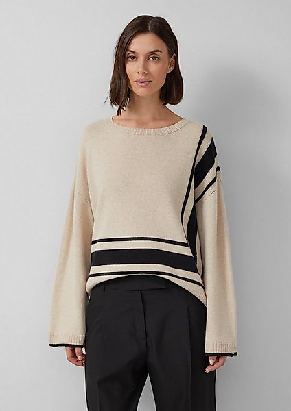 s.Oliver Longpullover Strickpullover Relaxed-Fit-Pullover aus Wollmix mit S günstig online kaufen