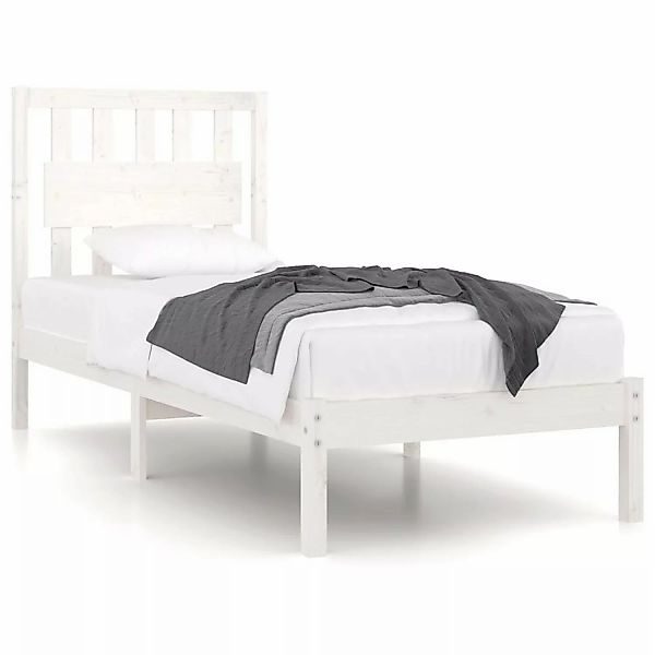 vidaXL Massivholzbett Weiß Kiefer 90x200 cm1118236 günstig online kaufen