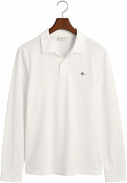 Gant Poloshirt "REG SHIELD LS PIQUE RUGGER", mit Logotickerei auf der Brust günstig online kaufen