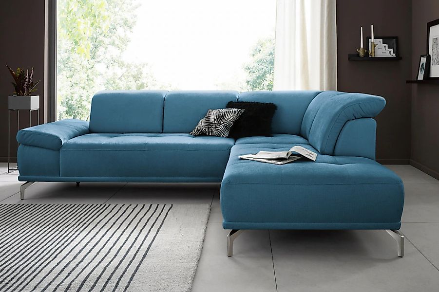 Places of Style Ecksofa "Caluna", Inkl.Sitztiefenverstellung, wahlweise mit günstig online kaufen