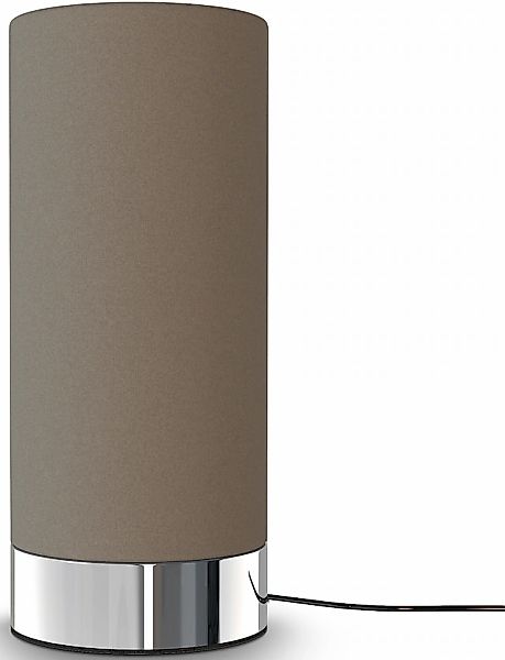B.K.Licht Tischleuchte »BK_TL1438 Tischlampe, mit Stoffschrim, Taupe, Dimmb günstig online kaufen