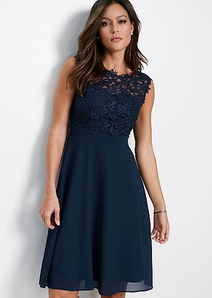 bonprix Minikleid "Minikleid mit Spitze" 1 tlg. für besondere Anlässe, aus günstig online kaufen