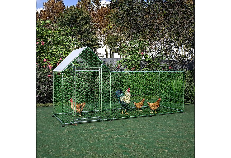 KLAM HOME Hühnerstall Freilaufgehege Käfige Kleintierstall Hühnerkäfig für günstig online kaufen