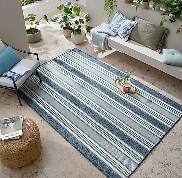 FLAIR RUGS Teppich »Roma Stripe«, rechteckig, 4 mm Höhe, Roma Stripe Indoor günstig online kaufen
