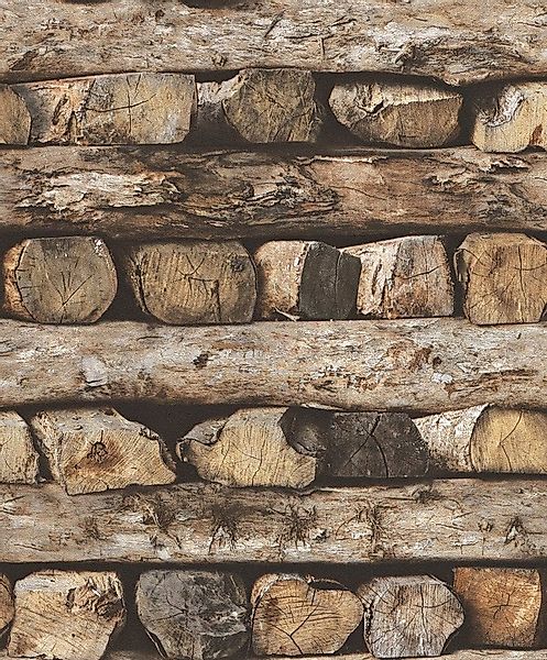 Rasch Vliestapete Rasch Selection, Holzoptik, braun grau 931808 günstig online kaufen