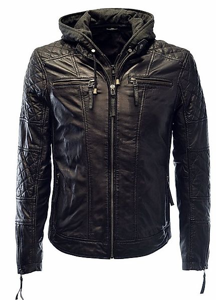 Zimmert Leather Lederjacke Alex II gesteppt, washed, abnembare Kapuze, Schw günstig online kaufen