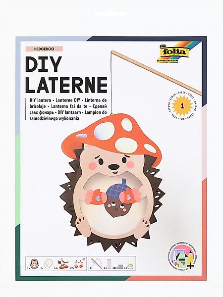 Folia Max Bringmann KG Papierlaterne DIY Laterne - Bastelset mit LED-Licht günstig online kaufen